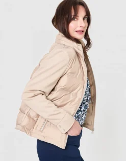 Veste matelassée beige