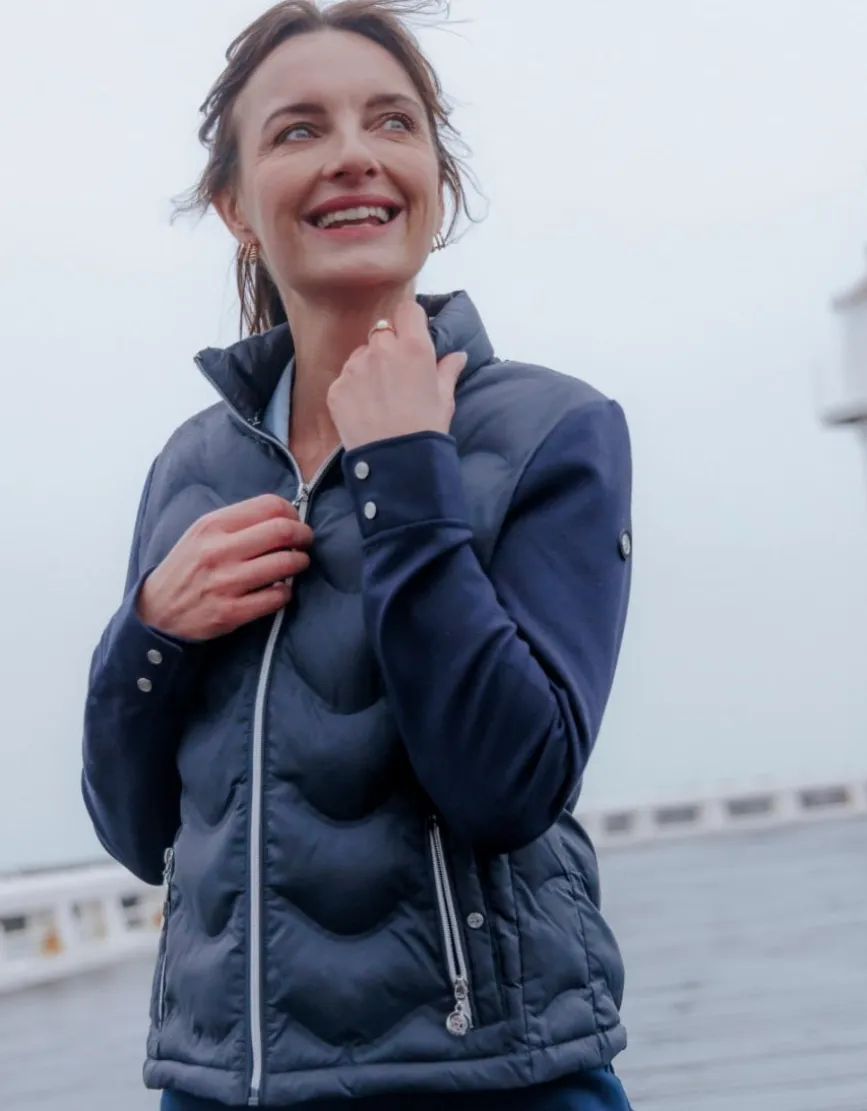 Veste matelassée marine