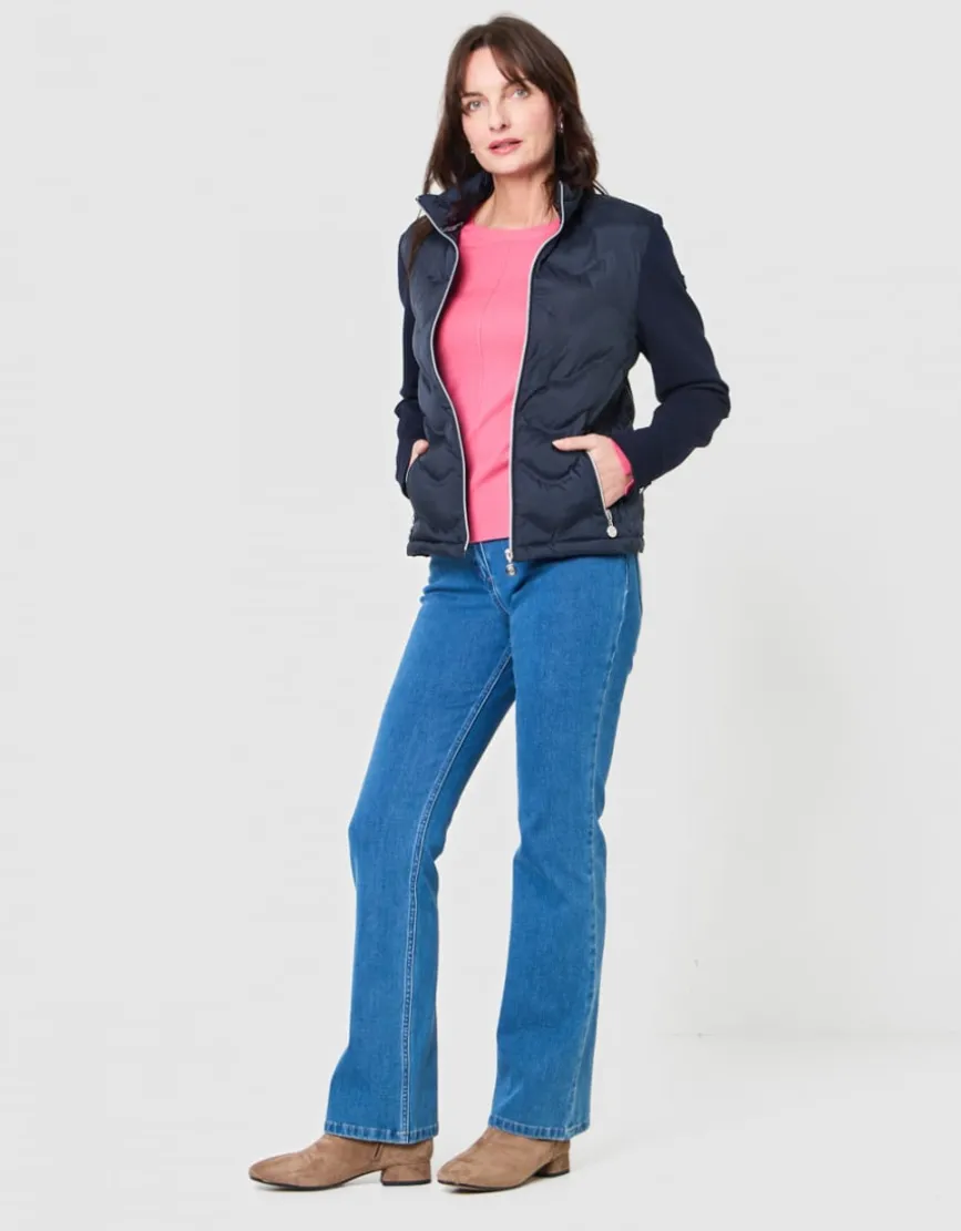 Veste matelassée marine