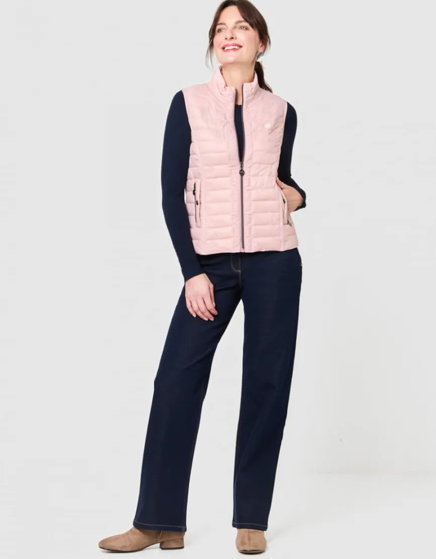 Veste sans manches rose