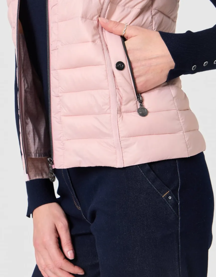 Veste sans manches rose