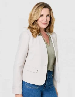 Veste tailleur beige