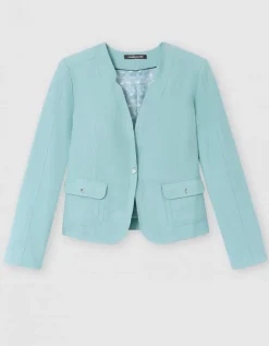 Veste tailleur vert