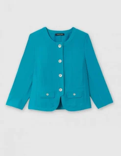 Veste tailleur vert