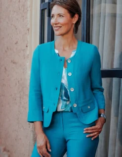 Veste tailleur vert