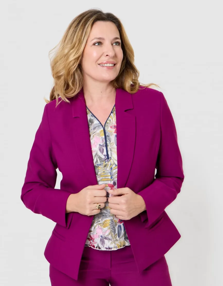 Veste tailleur violet