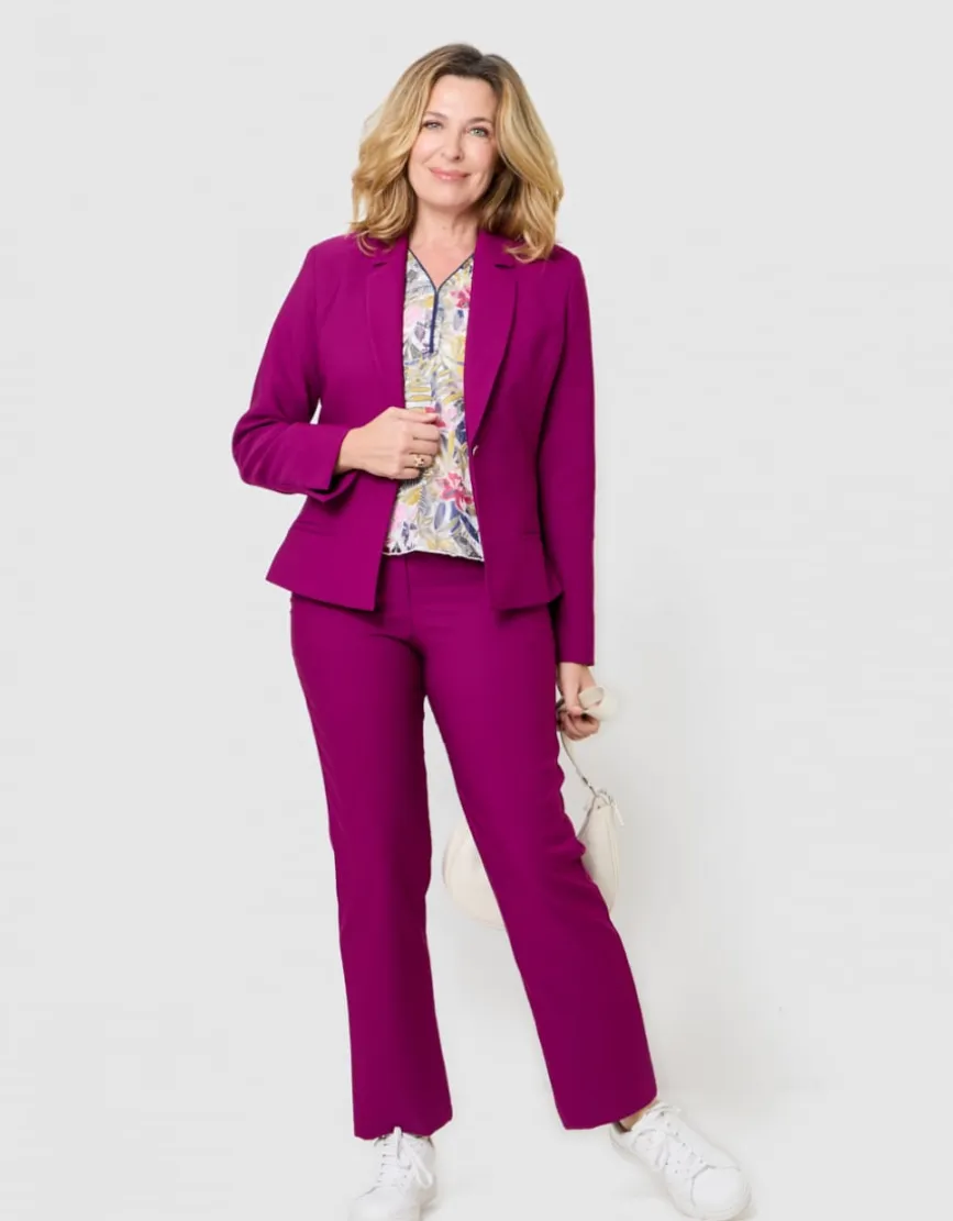 Veste tailleur violet