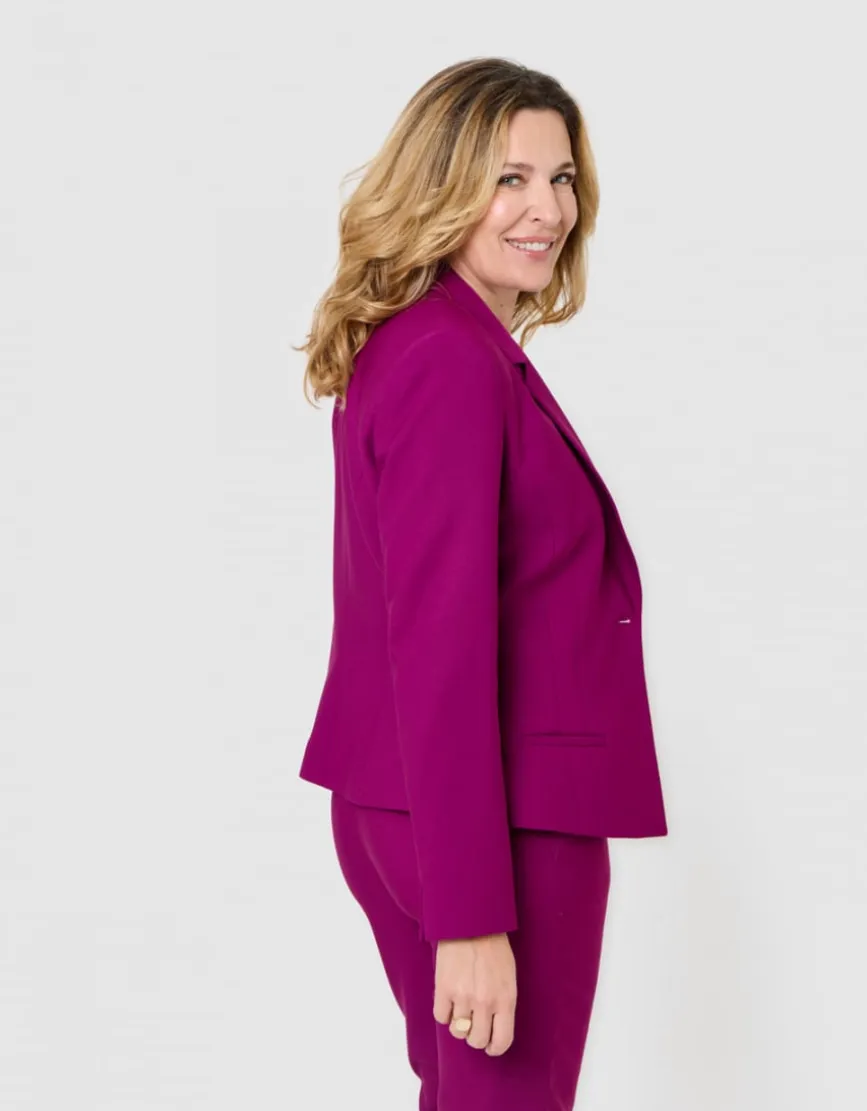Veste tailleur violet