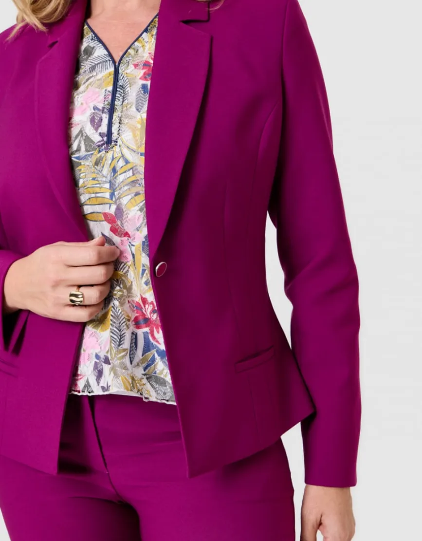 Veste tailleur violet
